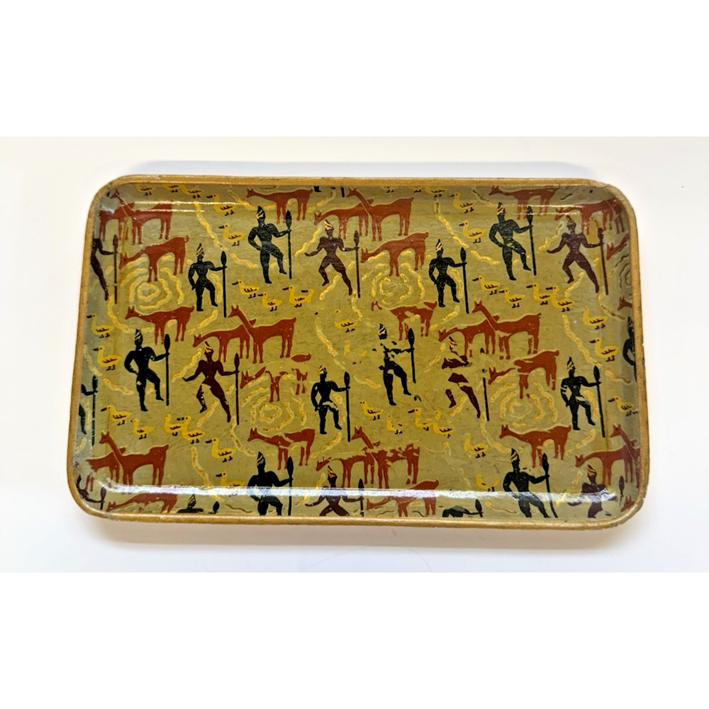 60's MCM Mini Serving Tray Alcohol Proof Tray Japan 8" x 5" Kitschy Cute DUCKS